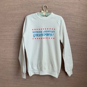VTG 1987 World's Greatest Grandma Sweatshirt